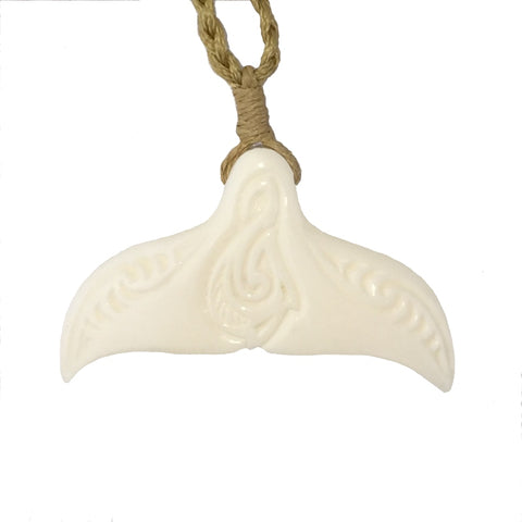 Hook Tribe Whale Tail Bone Necklace 50 mm - Hook Tribe