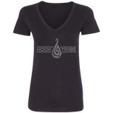 Women's Kingfish & Flowers V-Neck Tee - Hook Tribe