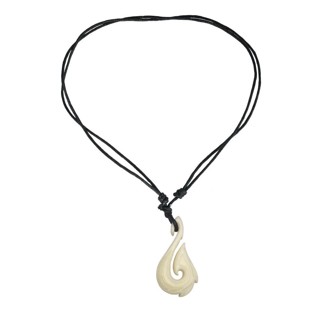 Maori Fishhook Pendant Necklace
