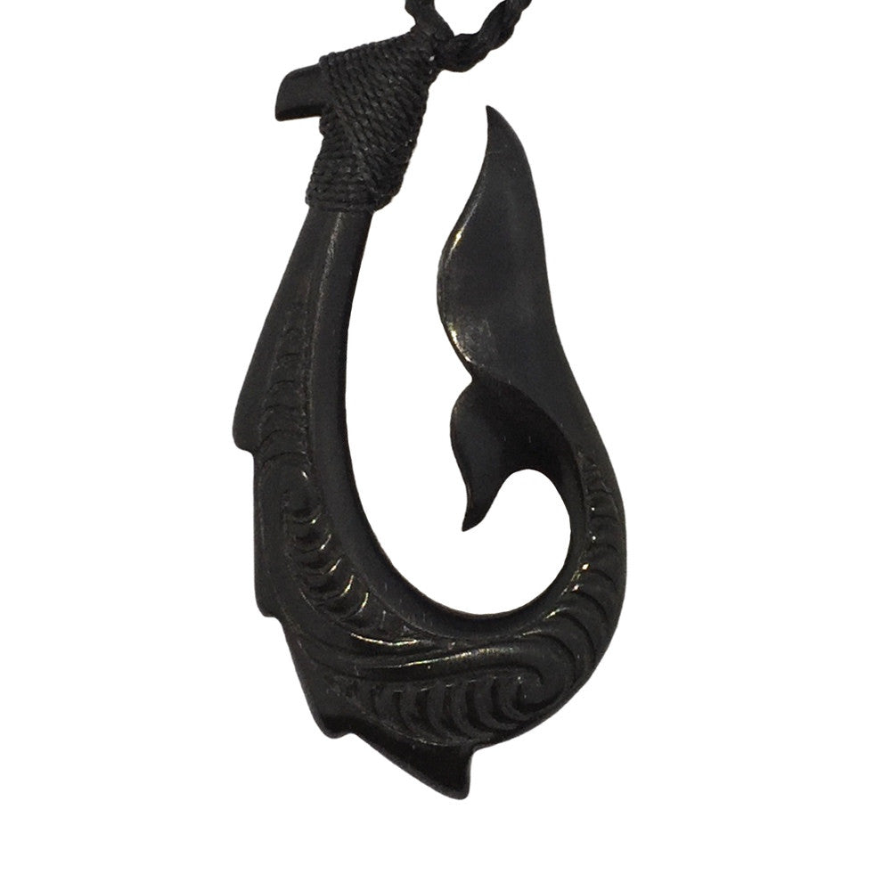 Hei Matau Whale Tail Hook Necklace