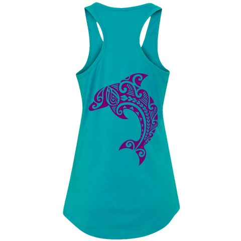 Women's Leaping Dolphin Tank Top - Hook Tribe