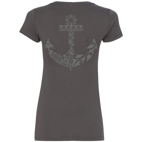 Women's Anchors Away V-Neck Tee - Hook Tribe