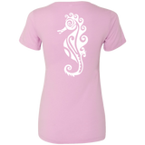 Women's Sea Horse V-Neck Tee - Hook Tribe