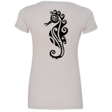 Women's Sea Horse V-Neck Tee - Hook Tribe