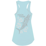 Women's Kingfish Flower Tank Top - Hook Tribe