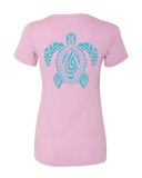 Women's Honu V-Neck Tee - Hook Tribe