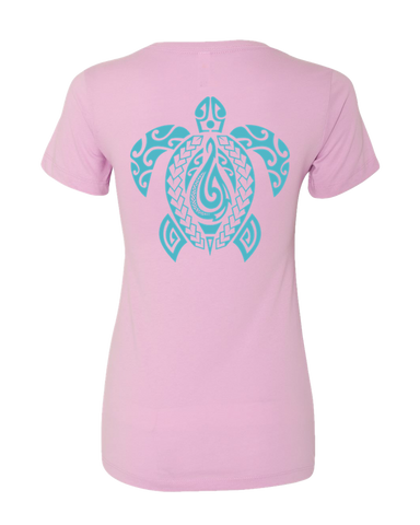 Women's Honu V-Neck Tee - Hook Tribe