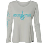 Women's Honu L/S Performance Tee in Sport Silver - Hook Tribe