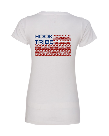 Women's Hook Tribe Nation V-Neck Tee - Hook Tribe