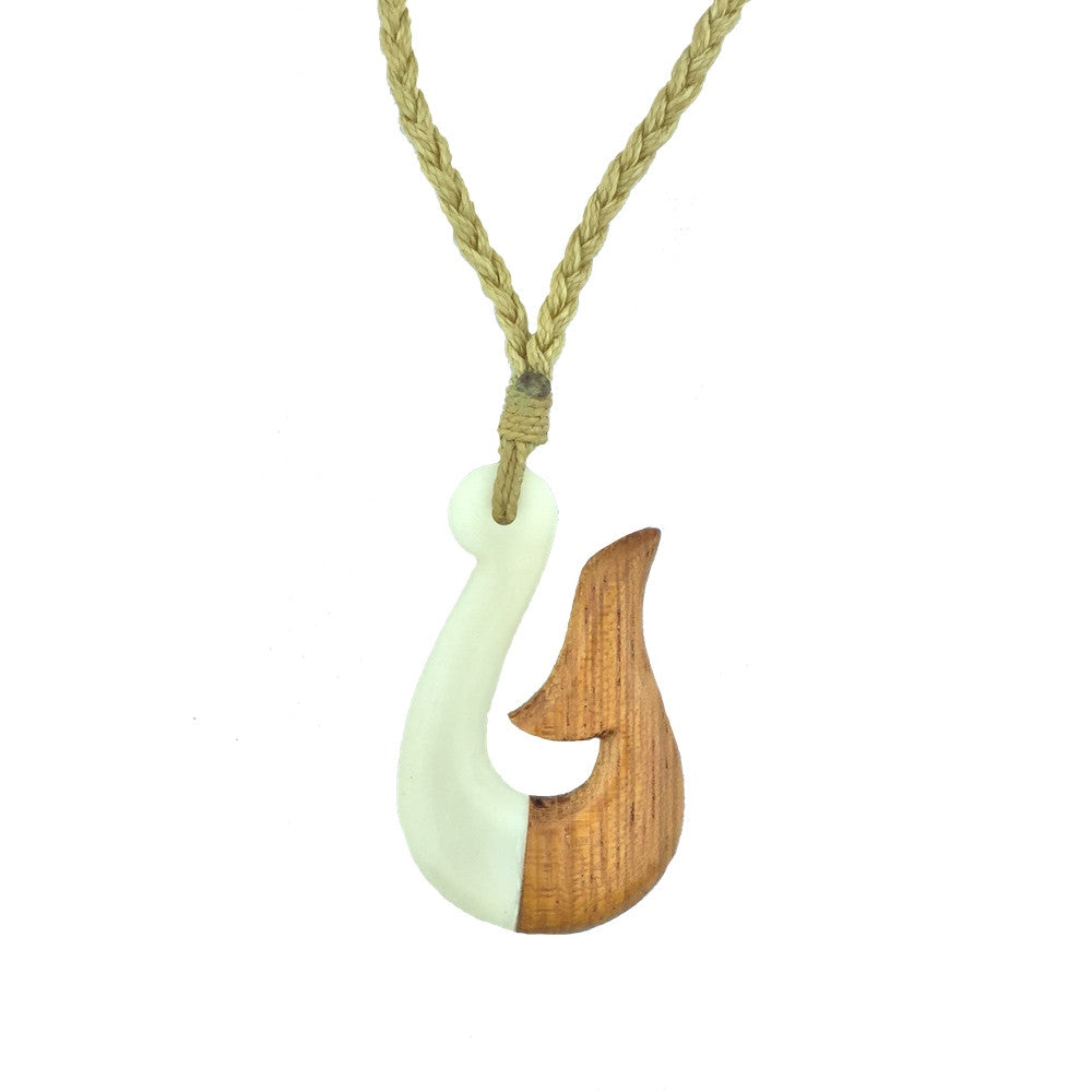 bone maori fish hook Hei Matau Wood and Bone Maori Necklace – Hook Tribe