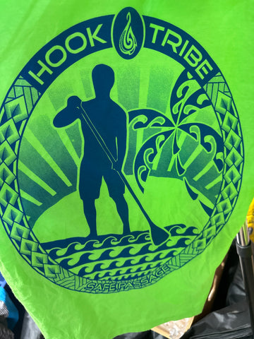 Mens Green paddle board t shirt