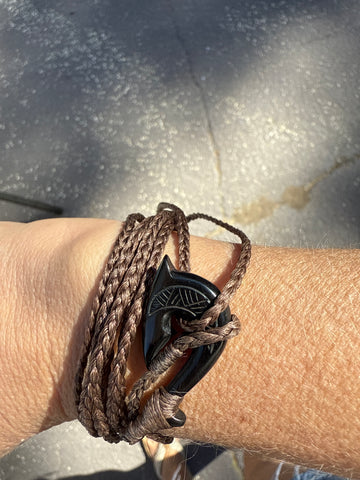Brown hook bracelet