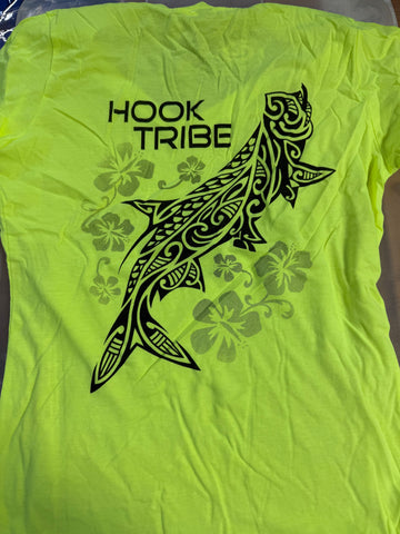 SHOW womens vneck yellow fish