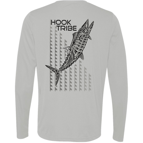 Men's Kingfish Wave L/S Performance T-Shirt - Hook Tribe