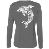 Women's Leaping Dolphin L/S Performance Tee - Hook Tribe