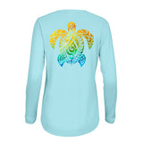 Women’s Long Sleeve Honu Nalu Blue